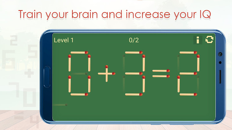 #3. Math sticks Puzzle Master Game (Android) By: nectar Studio