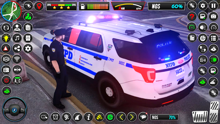 #4. US Police Car Chase Car Game (Android) By: Verx Labs