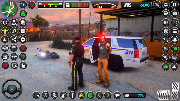 #5. US Police Car Chase Car Game (Android) By: Verx Labs