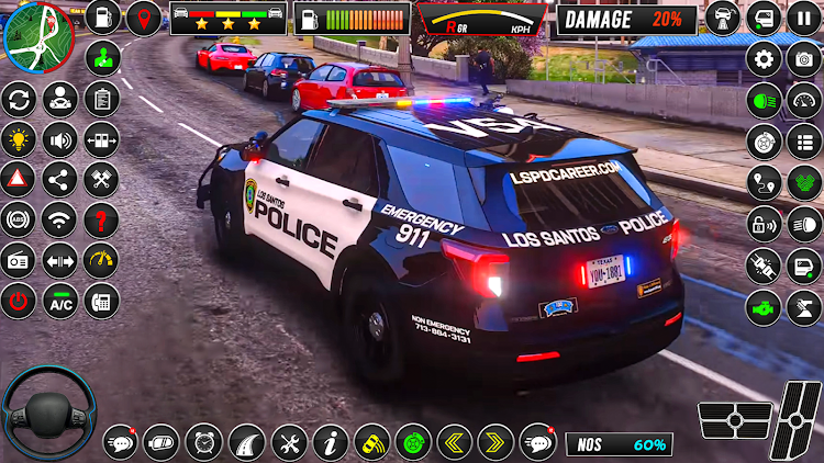 #6. US Police Car Chase Car Game (Android) By: Verx Labs