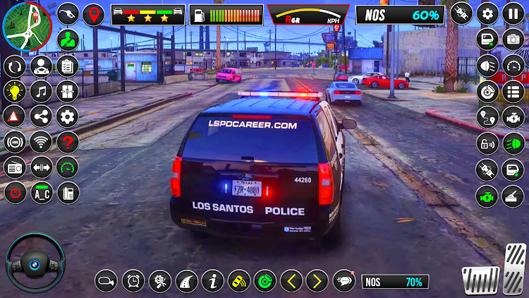 #7. US Police Car Chase Car Game (Android) By: Verx Labs