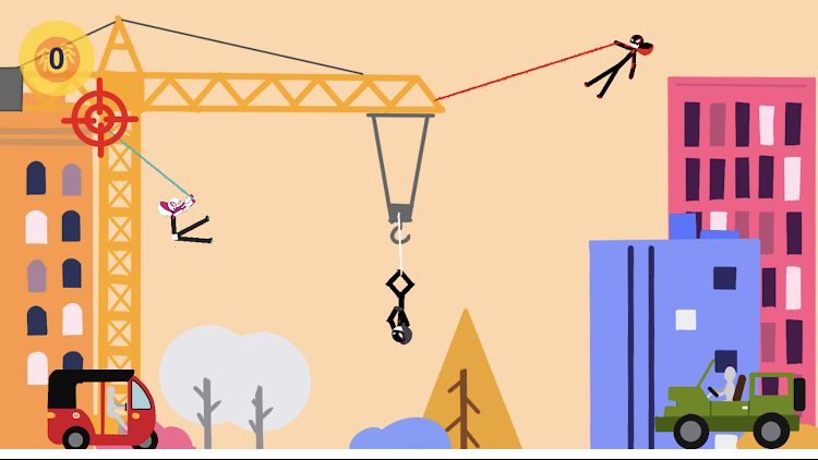 #4. Spider Stickman Rope Hero (Android) By: All U Need