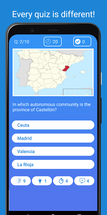 #3. Geography of Spain (Android) By: Miguel Flecha