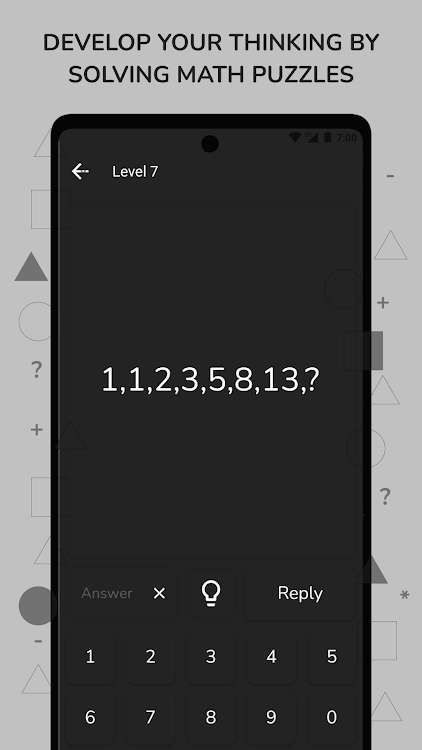 #2. Math Puzzle - Brain Riddles (Android) By: Moocsoft