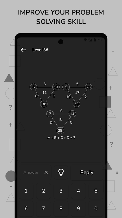 #5. Math Puzzle - Brain Riddles (Android) By: Moocsoft