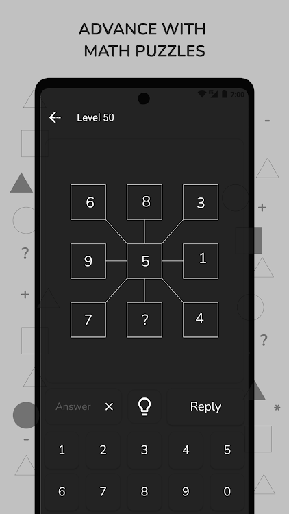 #7. Math Puzzle - Brain Riddles (Android) By: Moocsoft