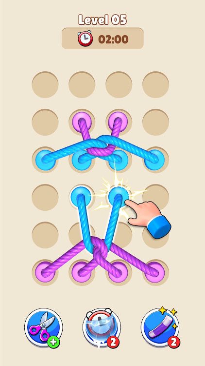 #8. Twisted Rope Puzzle 3D Game (Android) By: Dead Pixel Labs