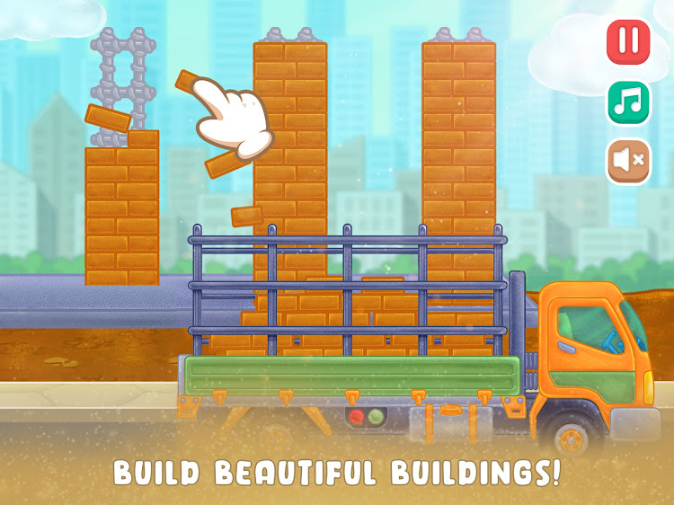 #5. City Construction: Truck Games (Android) By: HAPPY TAPPY STUDIO