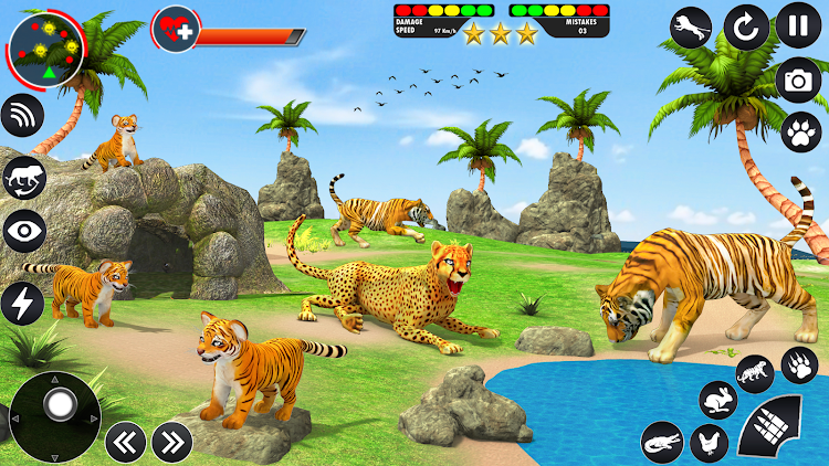 #3. Tiger Games Family Simulator (Android) By: Zee Play Games