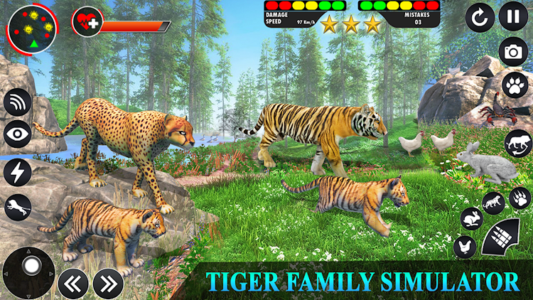 #6. Tiger Games Family Simulator (Android) By: Zee Play Games