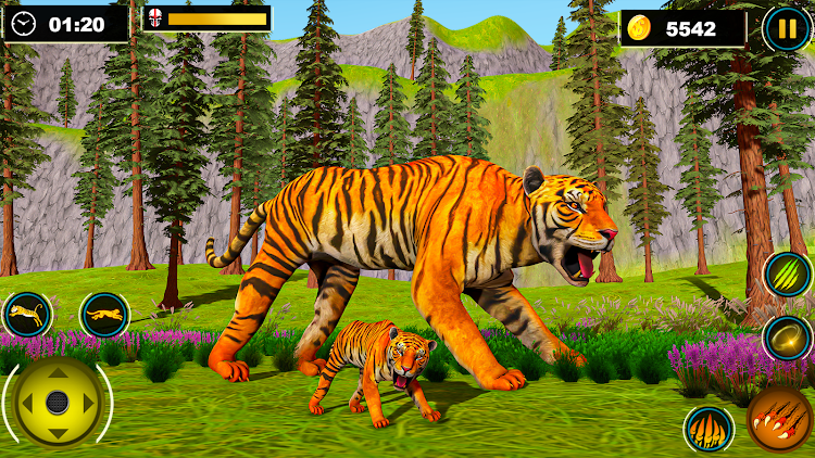 #9. Tiger Games Family Simulator (Android) By: Zee Play Games