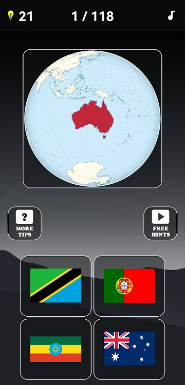 #4. World Map Quiz (Android) By: Gryffindor apps