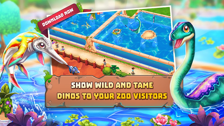 #2. Dinosaur Park – Primeval Zoo (Android) By: upjers GmbH