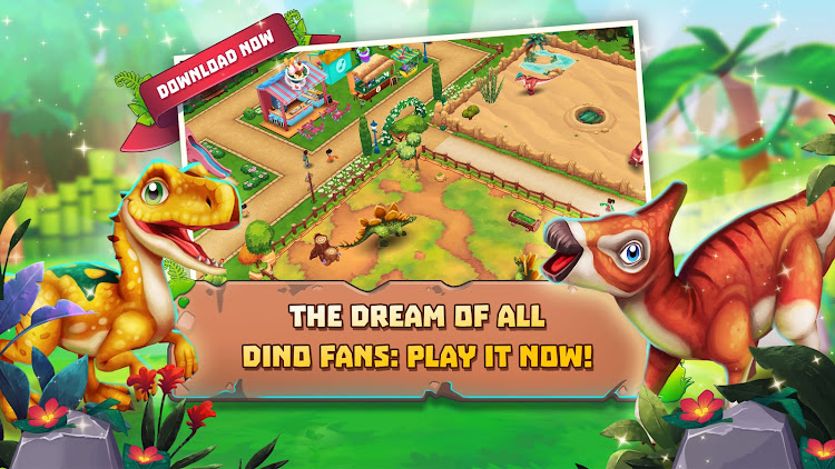 #4. Dinosaur Park – Primeval Zoo (Android) By: upjers GmbH