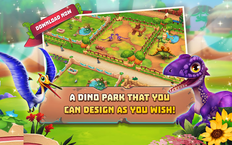 #6. Dinosaur Park – Primeval Zoo (Android) By: upjers GmbH