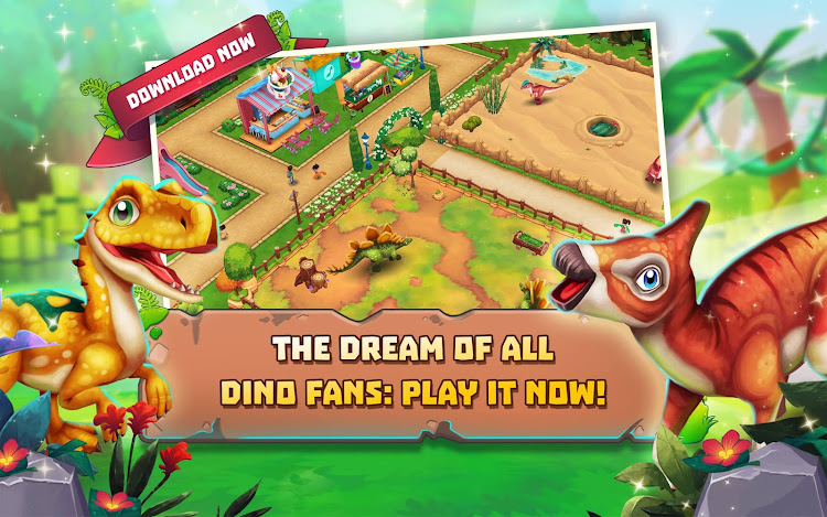 #9. Dinosaur Park – Primeval Zoo (Android) By: upjers GmbH