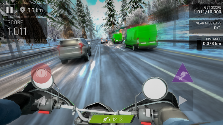 #3. Real Moto Rider: Traffic Race (Android) By: TryAgain Games