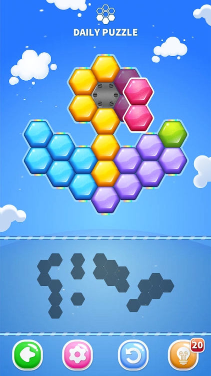 #2. Block Puzzle: Hexa Candy (Android) By: pixpuzz