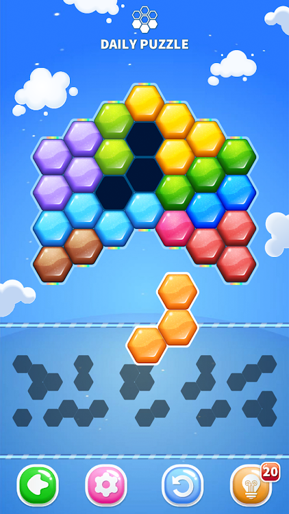 #9. Block Puzzle: Hexa Candy (Android) By: pixpuzz