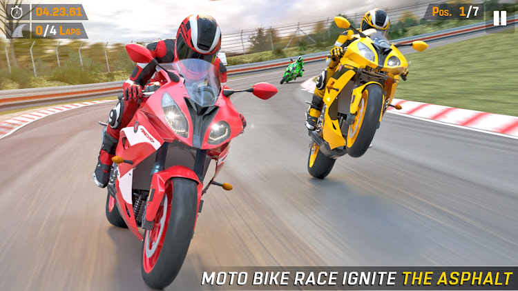 #6. Moto Bike Racing: GT Bike Game (Android) By: GAMEXIS