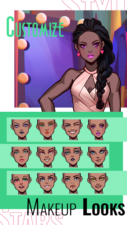 #5. Style stars: Fashion Dress Up (Android) By: Snowstorm studio