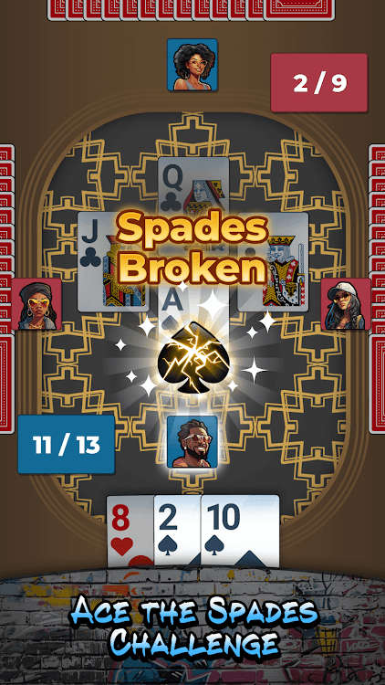 #4. Spades Fever: Card Plus Royale (Android) By: WildCard Games