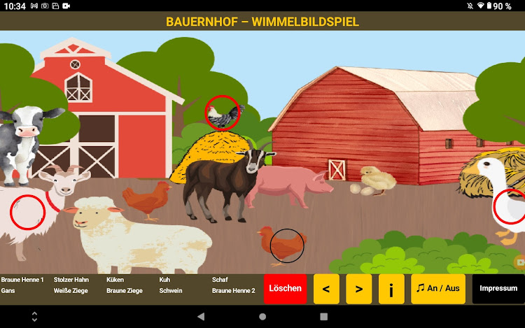 #2. Bauernhof Wimmelbildspiel (Android) By: ml-dev