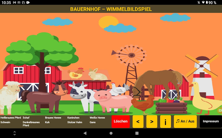 #3. Bauernhof Wimmelbildspiel (Android) By: ml-dev