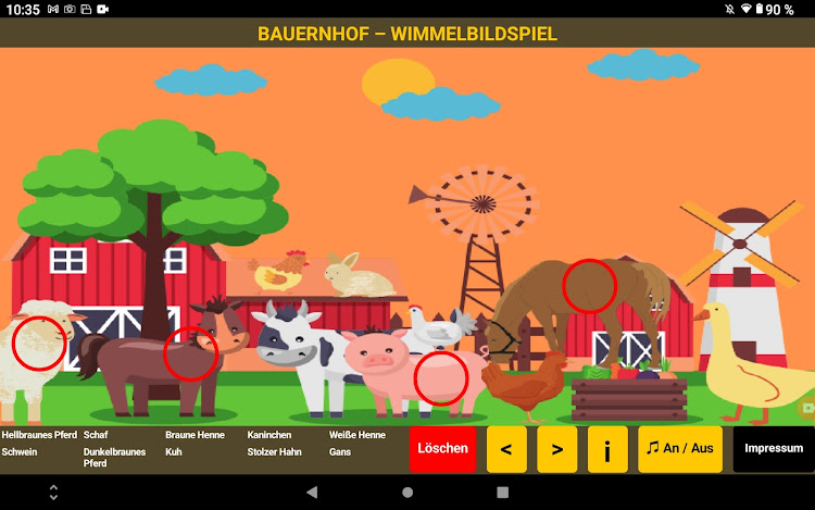 #4. Bauernhof Wimmelbildspiel (Android) By: ml-dev