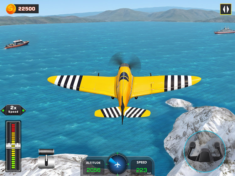 #6. Flying Simulator Pilot Game 3D (Android) By: Play Stove