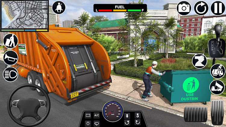 #2. Garbage Truck: Truck Simulator (Android) By: AK Global Games