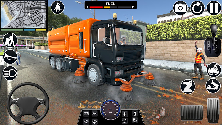 #6. Garbage Truck: Truck Simulator (Android) By: AK Global Games