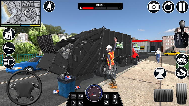 #9. Garbage Truck: Truck Simulator (Android) By: AK Global Games