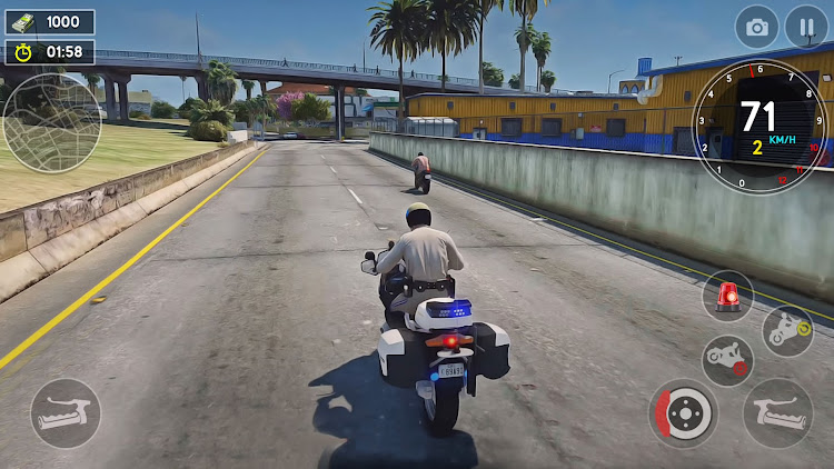 #5. US Police Bike Rider Simulator (Android) By: Elegant games