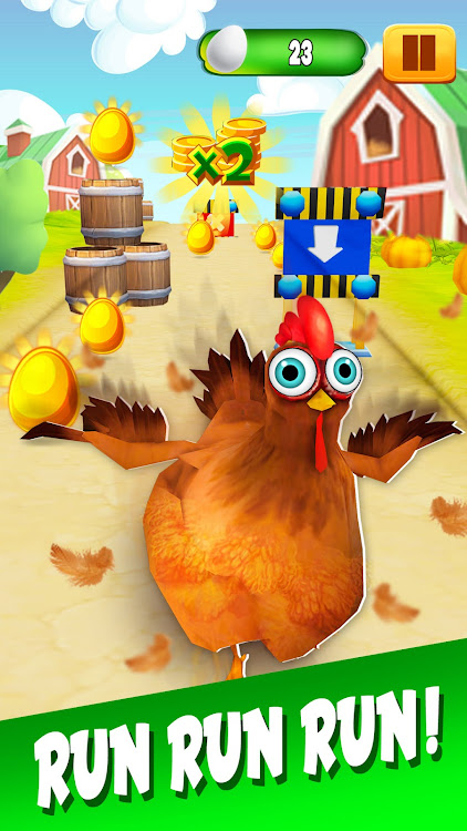 #6. Chicken Runner: Pet Running (Android) By: Fun Tengu Games