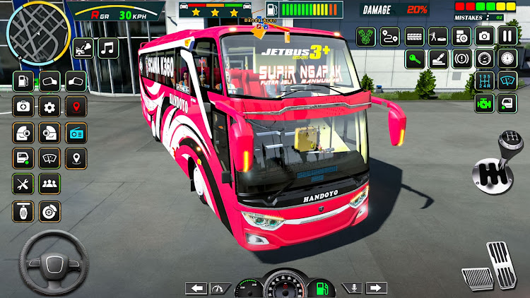 #3. Modern Bus Simulator: Euro Bus (Android) By: Games Tooist