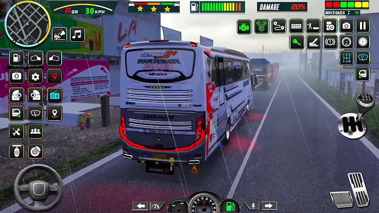 #5. Modern Bus Simulator: Euro Bus (Android) By: Games Tooist