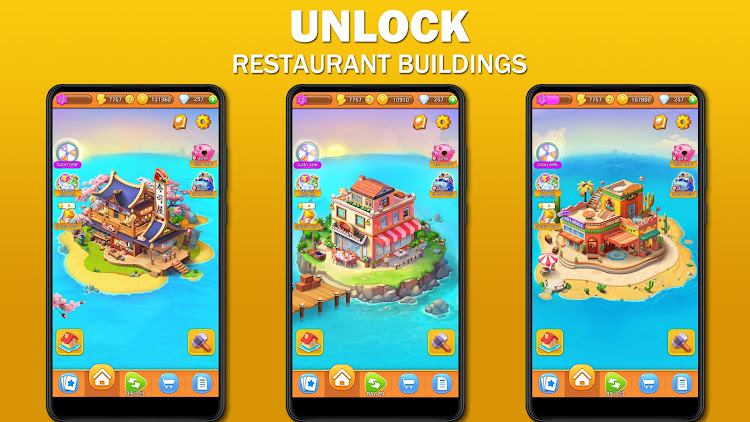 #7. Merge Yummy: Theme Cooking (Android) By: Avatar GG