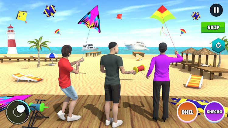 #5. Kite Flying Basant Kite Games (Android) By: Glory Games Studio