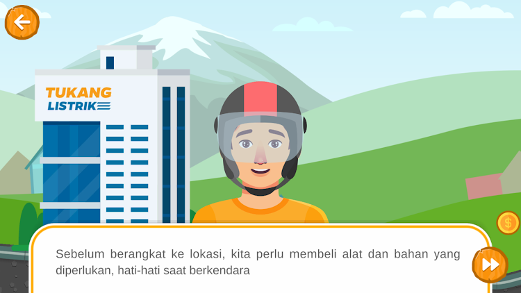 #3. Tukang Listrik Naik Motor (Android) By: Qreatif