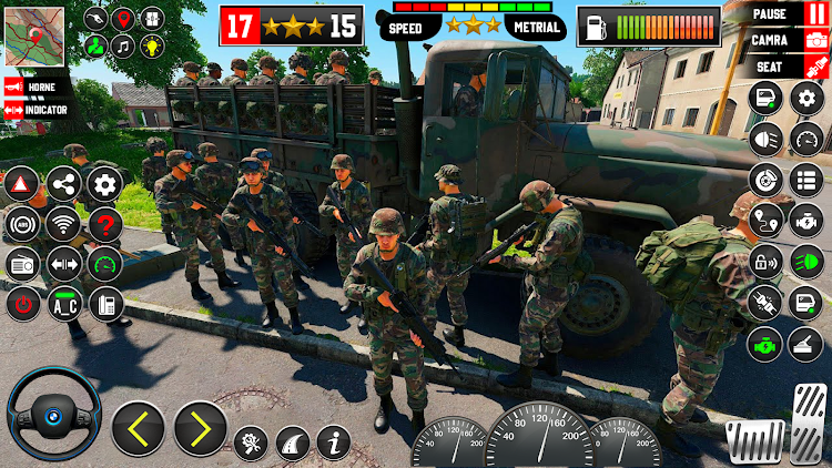 #6. Army Truck Simulator Game 2024 (Android) By: Games Coder