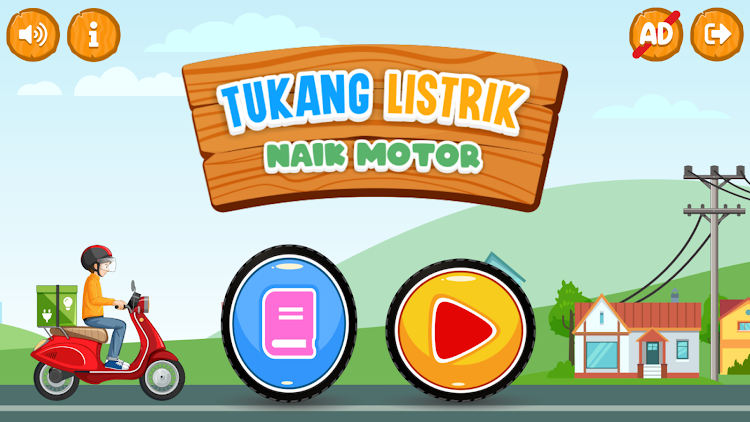 #9. Tukang Listrik Naik Motor (Android) By: Qreatif