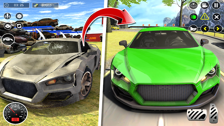 #2. Car Test Junkyard Racing Game (Android) By: Peri Games