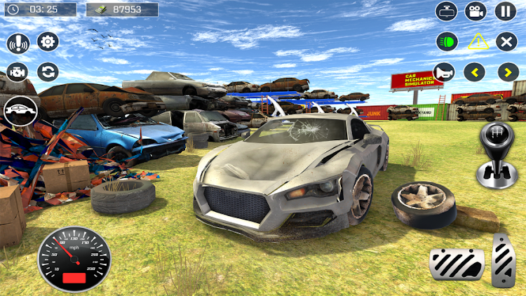 #3. Car Test Junkyard Racing Game (Android) By: Peri Games