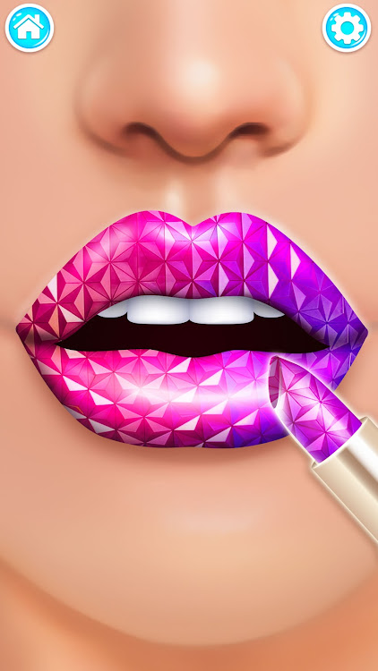 #3. Lip Art Salon: DIY Makeup Game (Android) By: Little Snail