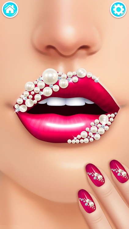 #4. Lip Art Salon: DIY Makeup Game (Android) By: Little Snail