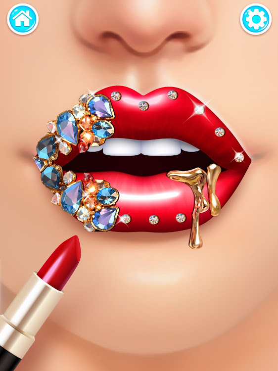 #7. Lip Art Salon: DIY Makeup Game (Android) By: Little Snail