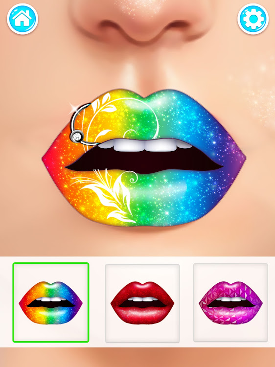 #8. Lip Art Salon: DIY Makeup Game (Android) By: Little Snail