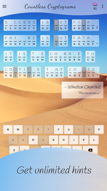 #9. Countless Calming Cryptograms (Android) By: Chavalo Tech