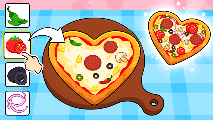 #5. Timpy Pizza Kids Cooking Games (Android) By: Timpy Games For Kids, Toddlers & Baby